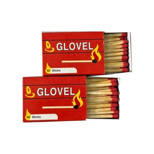 Allumettes de sécurité écologiques de qualité supérieure, 40 bâtonnets, carton duplex blanc, usage domestique, directement de l'usine - Product Image 5