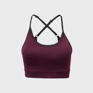 Soutien-gorge de sport léger et ajustable pour femme - Logo avant, respirant et confortable pour le yoga, couleurs et tailles personnalisables, prix de gros - Product Image 1
