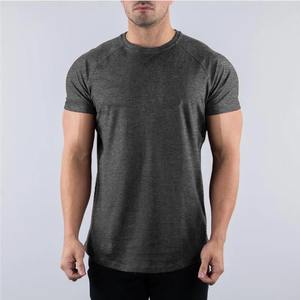 T-shirt à manches courtes décontracté skinny pour hommes, sweat-shirt à manches courtes pour hommes, gym, fitness, sport, sweat-shirt en coton pour hommes, été - Product Image 6