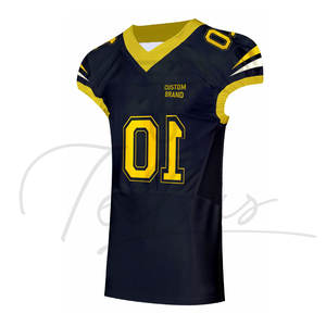 Uniformes de Fútbol Americano Personalizados al por Mayor, de Alta Calidad, Transpirables, de Manga Corta, Estampados, Tallas Grandes - Product Image 1