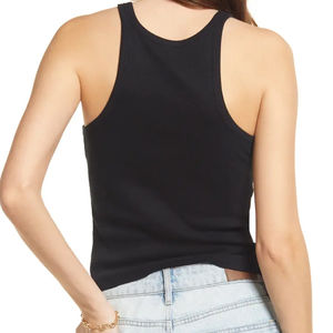 Ropa de gimnasio para mujer, camisetas sin mangas para entrenamiento para mujer, ropa deportiva con tirantes, LICRA de algodón personalizada con servicio OEM de alta demanda - Product Image 3