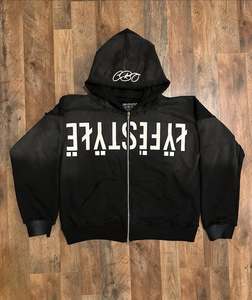 Personalizado bordado chándal de gran tamaño chándal Streetwear conjunto bordado Sudadera con capucha Joggers logotipo personalizado ropa Unisex moda - Product Image 6