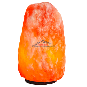 โคมไฟเกลือหิมาลายันแกะสลักทำด้วยมือสีชมพูเป็นมิตรกับสิ่งแวดล้อมฐานไม้โรแมนติกไฟกลางคืนสร้างบรรยากาศด้วยอากาศบริสุทธิ์หินคริสตัล - Product Image 1