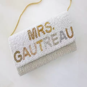 Cutch perlé fait à la main de dernière conception pour les femmes fête et soirée - Product Image 5