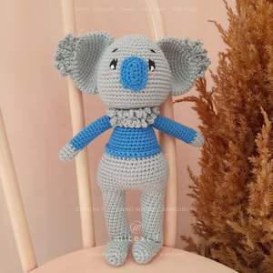 Venta entera hecha a mano Crochet Koala Amigurumi muñeco de peluche | Juguete de Koala de hilo suave | Lindo regalo para niños y amantes de la vida silvestre - Product Image 2