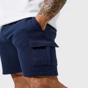 Pantalones cortos desgastados Vintage de algodón 100% para hombre, pantalones cortos desgastados Vintage para correr lavados con ácido y desteñidos al sol - Product Image 3