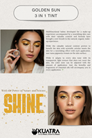 Bâton de maquillage illuminateur doré soyeux 7 ml, hydratant naturel, riche en antioxydants, pour le visage, les yeux, les lèvres et la peau
