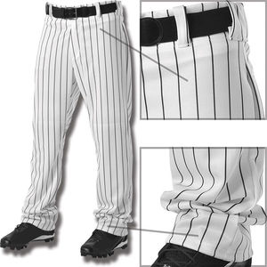 OEM Ropa deportiva de buena calidad Pantalón de béisbol Estampado de rayas Logotipo de color personalizado Transpirable Béisbol Softball Pantalón largo completo - Product Image 3