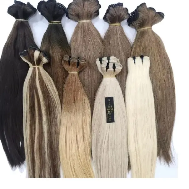 Highlight Color Virgin Remy Human Hair Double Drawn Pre Bonded Keratin Nail U Tip Human Hair Extensions