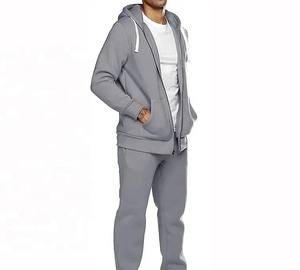 Survêtements de jogging unisexe en coton épais molletonné pour hommes, survêtements décontractés avec logo personnalisé avec capuche, sweat à capuche uni et joggers - Product Image 2