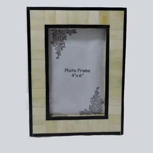 Premium Quality <b>Resin</b> Bone Inlay Photo Frame Stylish MDF Board Wall <b>Vase</b> for Living Room Bedroom for Ramadan Occasions - Product Image 1