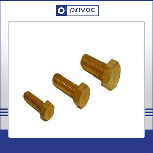 Factory Direct Sale ISO Certified Good Quality Durable Brass Hex <b>Bolt</b> with Yellow Zinc Plating OEM/ODM Available - Product Image 4