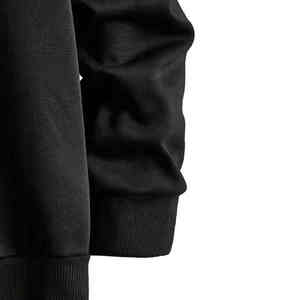 Cozy oversized unisex <b>hoodie</b> with <b>bear</b> print, thermal lining, and patchwork design. Perfect loose fit streetwear for winter. - Product Image 6