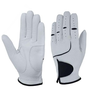 Gants de golf classiques jaunes en cuir de chèvre avec couleur et logo personnalisables pour adultes – Gants de golf tendance - Product Image 4