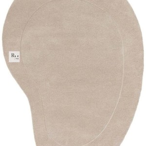 Tapis ovale en laine tufté à la main, motif galet, avec design de contour doux, pour la décoration moderne des salons et des chambres. - Product Image 2