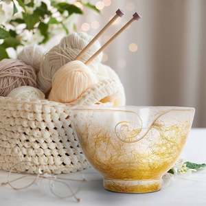 Cuenco de Resina Portátil Hecho a Mano para Almacenamiento de Hilos de Tejer, Organizador de Ganchillo de la India - Product Image 6