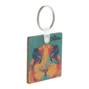 Llavero de Madera Sostenible Woody C, Producto Ecológico para Merchandising - Product Image 1