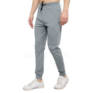 Pantalón informal ligero de verano para hombre Color personalizado Cintura alta Hecho de lona-Precio para adultos - Product Image 3