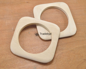 Brazaletes de madera natural para mujer Joyería hecha a mano Accesorios de moda y regalos de Tradebyd - Product Image 3