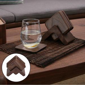 Sous-verres carrés gratuits en bois avec support pour restaurant à domicile et hôtel au meilleur prix d'Inde - Product Image 6