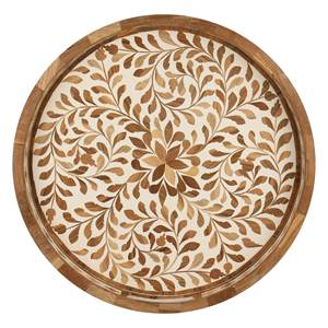 Bandeja de Servir de Hueso Hecha a Mano, Sostenible, Ecológica, Elegante, Estilo Bohemio Moderno, Diseño con Incrustaciones de Hueso, Desechable, Personalizable para el Hogar - Product Image 2