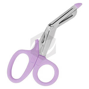 Ciseaux de premiers soins en acier inoxydable colorés de qualité supérieure Instruments médicaux Ciseaux EMT Poignée en plastique Ciseaux à pansement Trauma - Product Image 2