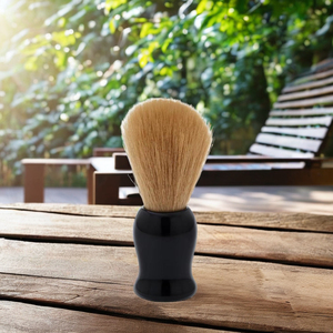 Blaireau de rasage pour hommes Pearl Grooming Beard SBB-14 couleur noire avec manche en résine - Product Image 1