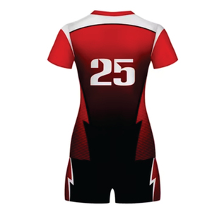 Ensemble d'uniformes de volley-ball en gros pour femmes, impression d'uniformes, polyester, qualité supérieure, design personnalisé, volley-ball pour hommes - Product Image 3