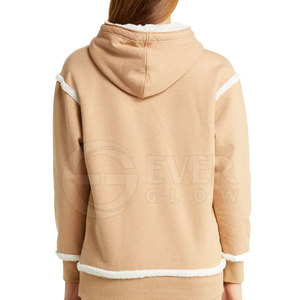 Sweat-shirts à capuche pour femmes, automne/hiver, 100% coton respirant avec poche, vente en gros - Product Image 2
