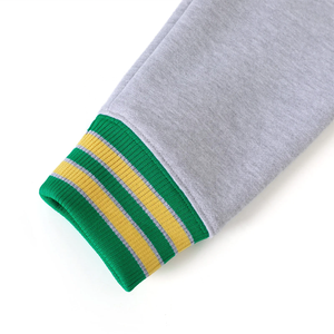 Norfolk State Heather Grey Fleece Cardigan University Varsity Cardigan Sweater Button-Up <b>College</b> Style Letterman Cardigan - Product Image 4