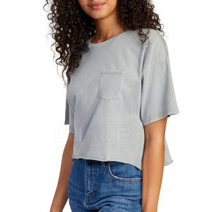 Ropa de moda de verano para mujer, Top corto de manga corta, el mejor diseño, buen Material, Camiseta corta para mujer - Product Image 3