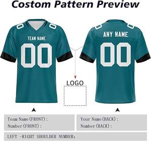 Hot Selling Short Sleeve Customized American Football Jersey <b>High</b> Quality Premium Jersey with Oem Service - Product Image 5