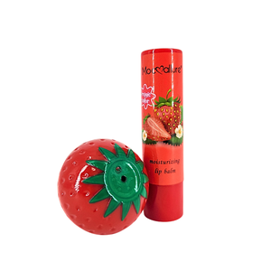 Baume à lèvres à la fraise Mocoallure en gros - Lot de 12 ensembles (24 pièces au total) - Kit double soin des lèvres (stick + baume rond) - Product Image 4