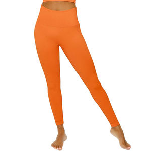 เลกกิ้งออกกำลังกายผู้หญิงรุ่นใหม่ เนื้อผ้านุ่ม ยืดหยุ่น ระบายอากาศดี เอวสูง ดีไซน์สีสันสดใส ไร้ตะเข็บ ป้องกันแบคทีเรีย - Product Image 5