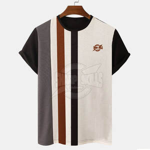 <b>Men's</b> Premium Quality Summer Casual Wear Lightweight Durable Knitted Cotton/Bamboo Fiber T-Shirts - Product Image 1