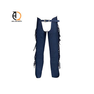 Chaparreras de Motocicleta de Cuero Genuino Estilo Occidental Personalizadas - Product Image 1