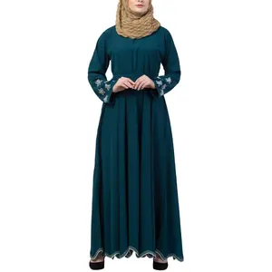 للبيع بالجملة 2022 أزياء عالية الجودة عباية حجاب تركي فستان مسلم ملابس اسلامية عبايات للنساء عرض ساخن كم مطبوع