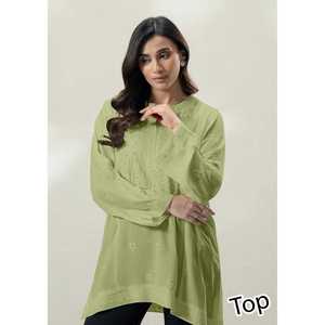 เสื้อผ้าชีฟองสำเร็จรูปทรง SEQUENCE TABKAR EMB KURTI/STITCHED TOP ฟรีไซส์ ราคา 1649 บาท/ตัว - Product Image 2