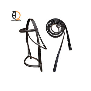 Cabestro de Doma para Caballos de Cuero Genuino de Vaca, Estilo Western/Inglés con Correas de Nylon - Product Image 6