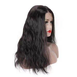 100% personalizable de alta calidad virgen indio Remy cabello humano encaje frontal peluca suave largo Natural onda profunda 28-36mm extensiones - Product Image 1