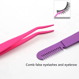 Portable eyebrow tweezers with ergonomic <b>grip</b> provide effortless <b>control</b> for salon-quality beauty care anywhere, anytime. - Product Image 4