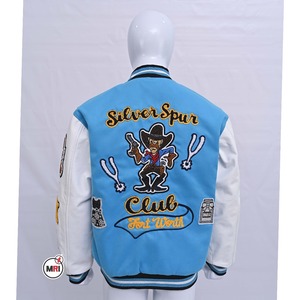 OEM personalizado lana cuerpo Chenille parche cuero manga Vintage carta hombre Varsity Chenille bordado bombardero chaqueta para hombres - Product Image 2