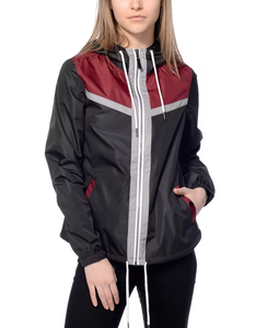 เสื้อโค้ทกันลมสำหรับผู้หญิงเสื้อโค้ทผ้าบางสไตล์สตรีทแบบกำหนดเองได้ - Product Image 5