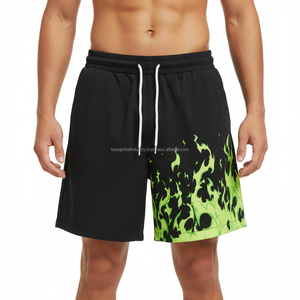 Shorts de bain pour hommes imprimés avec un motif personnalisé, séchage rapide, logo personnalisé, sublimation, vêtements de plage d'été - Product Image 2