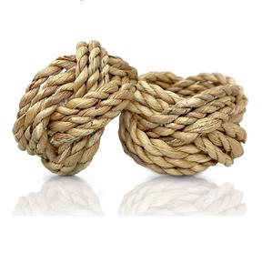 Ensemble de 12 pièces de ronds de serviette de ferme rotin tissé décor de Table de Pâques porte-serviettes de table à manger en vrac - Product Image 1