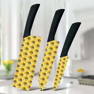 Juego de Cuchillos de Chef de Cerámica de 3 Piezas Premium 2026, Más Vendido, con Mangos de Plástico, Duradero y Extra Afilado para Uso Comercial - Product Image 5