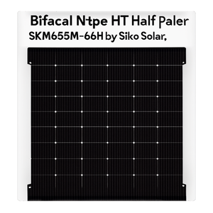 Panneau solaire bifacial N-Type HJT demi-cellule SKM655M-66H de Siko Solar - Product Image 2