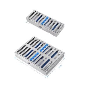 Cassette de stérilisation dentaire pour instruments stériles, plateau en acier inoxydable détachable pour autoclave, boîte de rangement pour 4 pièces - Product Image 1