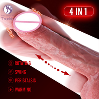 Gode vibrant télescopique produits pour adultes ceinture de vibration télescopique chauffante masturbation féminine à distance sans fil jouets sexuels gode