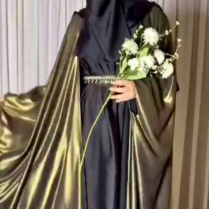 Abayas élégantes et modestes brodées à la main pour femmes, vêtements et accessoires musulmans traditionnels - Product Image 1